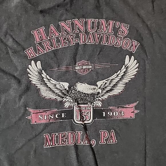 Harley-Davidson Shirt Mens L Media PA Motorcycle Grey - Picture 3 of 3